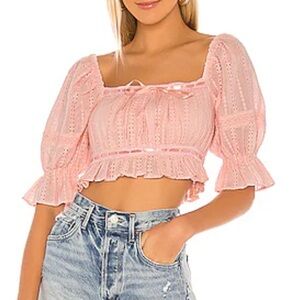 Tularosa Pink Crop Top